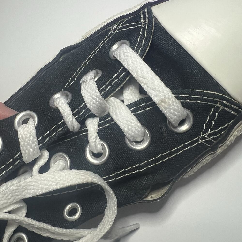 Converse All Star Low Top Womens Sz 7 Classic Black Canvas Sneaker Skate Lace Up - Picture 12 of 12